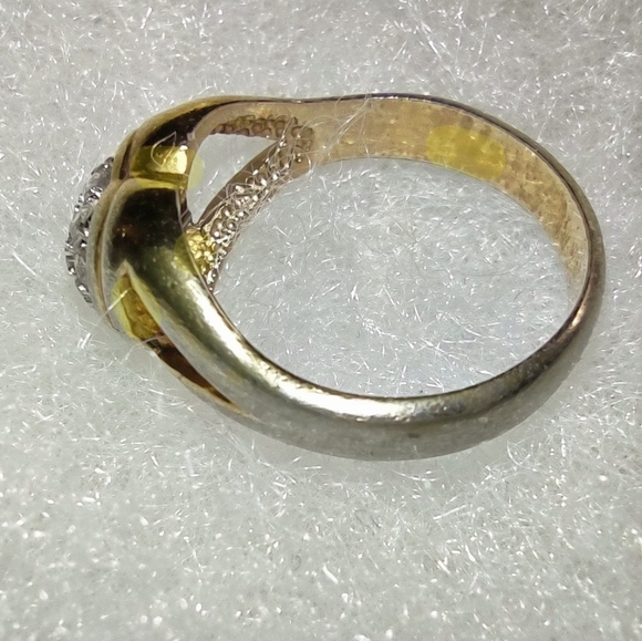 Pave Crystal Gold Heart Ring - Picture 11 of 13